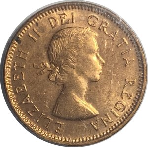 Canada 1954 1 Cent SF Hanging 4