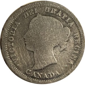 Canada 1858 5 Cent Large Date