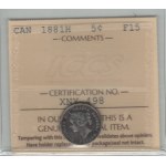 Kanada 1881H 5 centów