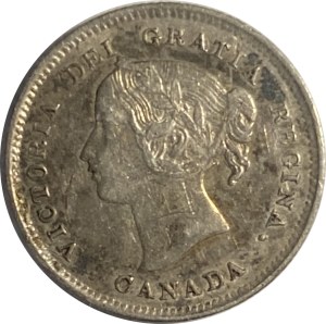 Canada 1891 5 Cent Obverse 2