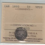 Canada 1893 5 Cent
