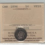 Canada 1896 5 Cent