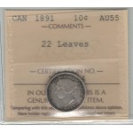 Canada 1891 10 Cent 22 Leaves