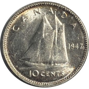 Canada 1947 10 Cent Maple Leaf