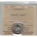 Canada 1947 10 Cent Maple Leaf