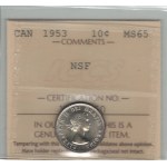 Canada 1953 10 Cent NSF