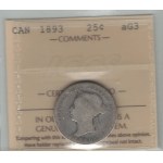 Canada 1893 25 Cent