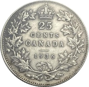 Canada 1936 25 Cent