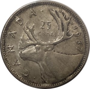 Canada 1937 25 Cent