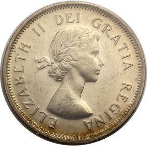 Canada 1953 25 Cent Small Date