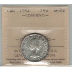 Canada 1954 25 Cent