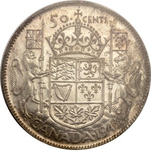 Canada 1943 50 Cent Far 3