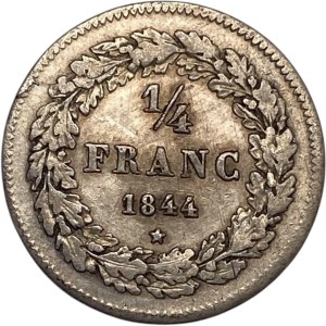 Belgium 1844 1/4 Franc