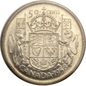 Kanada 1958 50 Cent Dot