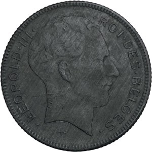 Belgium 1944 5 Francs French Text