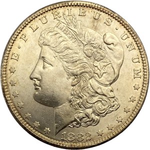 United States 1882-S S over S Morgan Dollar VAM-17