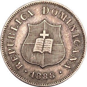 Dominican Republic 1888-A 2 1/2 Centavos