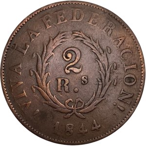 Argentina 1844 2 Reales Buenos Aires