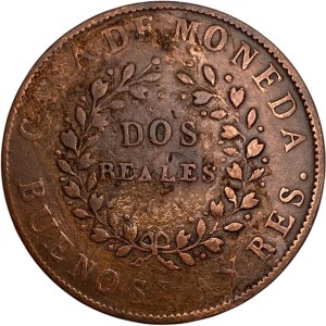 Argentina 1844 2 Reales Buenos Aires