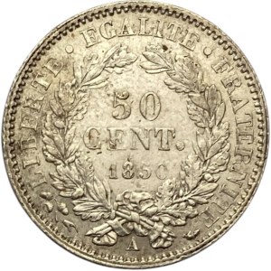 France 1850-A 50 Centimes