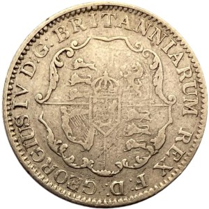 British West Indies 1822 1/8 Dollar Wide 8