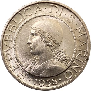 San Marino 1938 5 Lire
