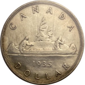 Canada 1935 Silver Dollar