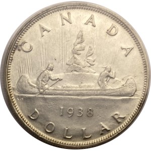 Canada 1938 Silver Dollar