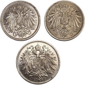 Austria 1893-1914 Coin Lot (3 Pieces)