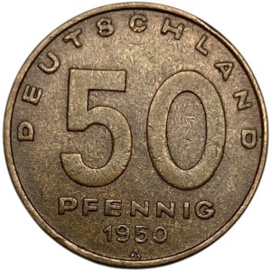 Germany 1950-A 50 Pfennig