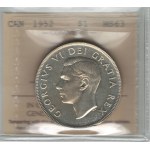 Canada 1952 Silver Dollar WL