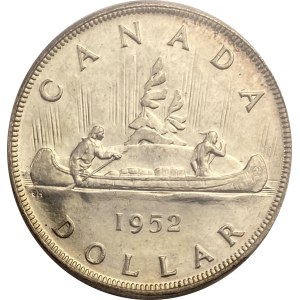 Canada 1952 Silver Dollar WL