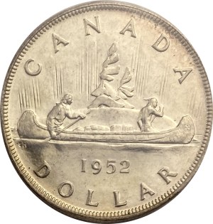 Canada 1952 Silver Dollar WL