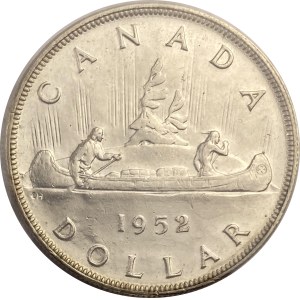 Canada 1952 Silver Dollar NWL