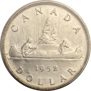 Canada 1952 Silver Dollar NWL