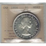 Canada 1954 Silver Dollar