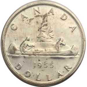 Canada 1955 Silver Dollar