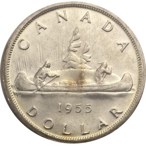 Canada 1955 Silver Dollar