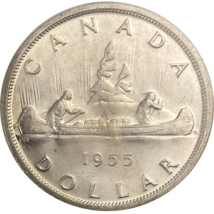 Canada 1955 Silver Dollar