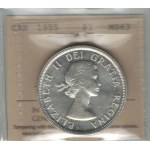 Canada 1955 Silver Dollar