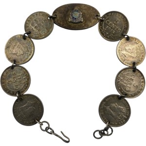 Canada 1941-1943 Newfoundland Royal Canadian Air Force RCAF 5 Cent Bracelet