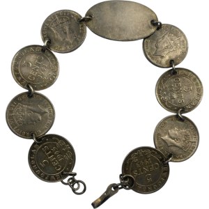 Canada 1941-1943 Newfoundland Royal Canadian Air Force RCAF 5 Cent Bracelet