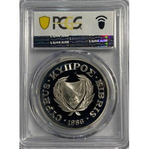Cyprus 1986 Silver 1 Pound World Wildlife Fund Mouflon Wild Sheep