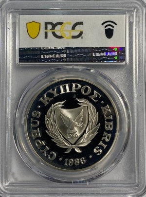 Cyprus 1986 Silver 1 Pound World Wildlife Fund Mouflon Wild Sheep