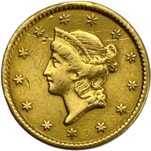 United States 1851 Gold Liberty Dollar