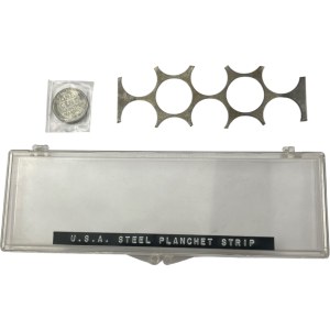 United States Steel Planchet Strip & 1943 cent