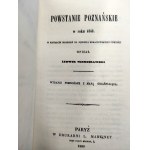 Mierosławski L. - Powstanie Poznańskie do roku 1848 wydanie z mapą objaśniającą - Paryż 1860, [reprint, Powstanie Wielkopolskie]
