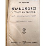 Wereszczyński A. - Wiadomości o Polsce współczesnej - ustrój i administracja Państwa Polskiego, Lwów 1938