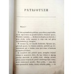 Chojecki E. - Patrjotyzm i objawy jego u niektórych narodów, Paryż 1870