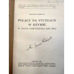 Barycz H. - Polacy na studiach w Rzymie w epoce odrodzenia ( 1440 - 1600), Kraków 1938 [ Z biblioteki Biskupa Narzyńskiego]